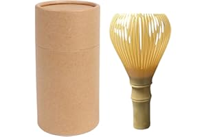 OUGETHER Resin Matcha Whisk Chasen Brush Tools for Matcha Green Tea Powder Reusable Powder Whisk Prepare Japanese Matcha Tea (Yellow)