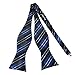 PenSee Mens Self Bow Tie Multi-color Plaids & Checked Jacquard Woven Silk Bow Ties