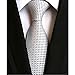 Jeatonge Lot 6 Pcs Mens Ties and 3 Free Tie Clips, Men's Classic Tie Necktie Woven Jacquard Neck Ties (Style 13)