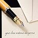 Antonio Da Parra(TM) Fountain Pen Calligraphy Writing Set Case - Premium Quality - 100% Handcrafted Bamboo Vintage Collection with Ink Refill Converter Gold Medium Nib