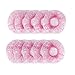 Shintop Disposable Shower Caps for Women,100 Packs Hair Caps Individually Wrapped with Large Elastic Bath Cap for Home, Hotel, Hair Salon and Spa (Pink)