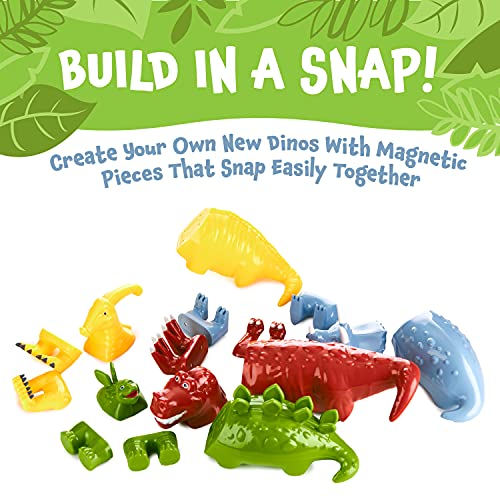 Mix or Match Dinosaurs Toy Play Set, 15 Pieces Pricepulse