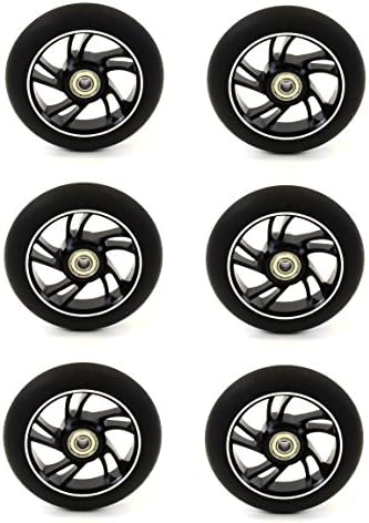 Mayhem Scooter Wheel 5 Double Spokes Abec 9 Bearings (2 Wheels) BLACK