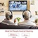 Wireless TV Headphones, RCA Over Ear Hi-Fi Stereo Headset for TV Watching PC VCD, Headphones with 2.4GHz RF Transmitter, Charging Dock for Seniors Hearing Impaired, 100ft Range, Rechargeable, Blackthumb 4