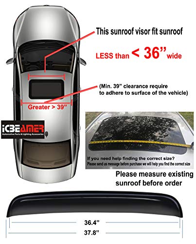 3 ICBEAMER+Universal+Sunroof+Deflector+Waterproof