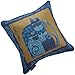 Brentwood Laurel Burch 18-Inch Embroidered Tapestry, Indigo Cats, Blue