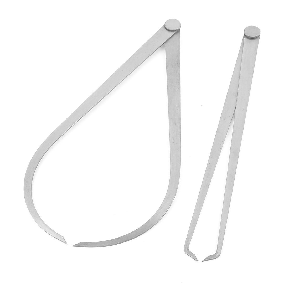 Sourcingmap 30cm Length Metal External Internal Calipers Tool 2 Pcs