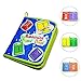 KOBWA Learning Board Dress, Boys and Girls Early Learning Basic Life Skills Toys Quiet Book, Educational Dress Boards Learn to Zip, Snap, Button, Buckle, Lace and Tie