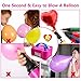 Electric Portable Balloon Pump, Sungluber 110V 600W Portable Dual Nozzle Plum Pink Electric Balloon Inflator/Blower, Electric Balloon Blower Air Pump for Decoration/Wedding/Birthday/Sport/Christmas