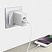 UK Charger Adapter with Dual USB,Cable(3FT) for Smartphone