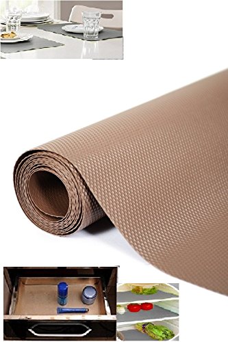 Skywalk PVC Multipurpose Anti-slip Eva Mat with Brass Horse Shoe Naal, 45x125cm (Dark Brown)