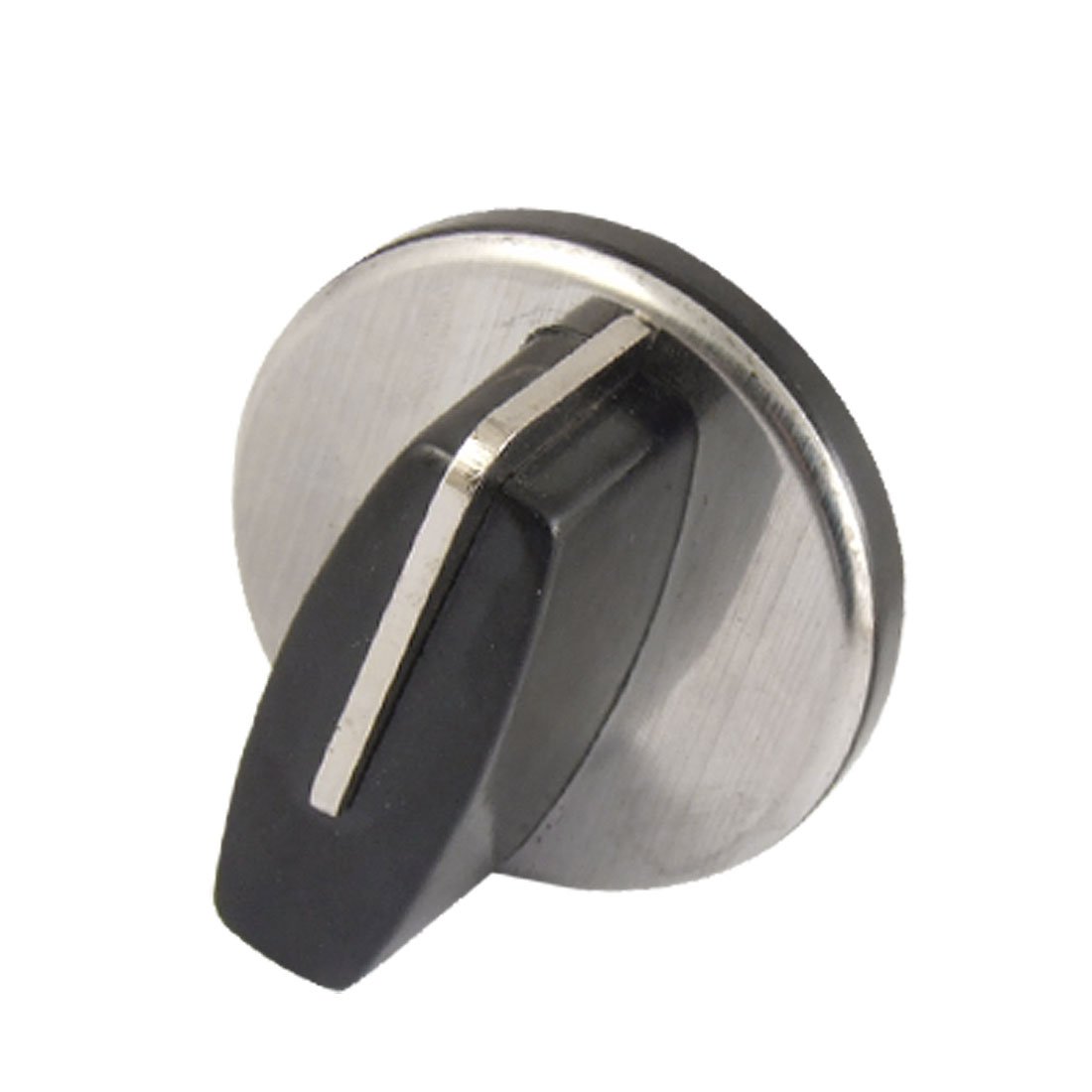 Replacement Black Silver Tone Rotary Switch Knob for Gas Stove Cooker
