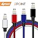 iPhone Charger Cable - Lightning Cable ❅Secret Bonus Gift❅ – 4Pack 3FT 6FT 6FT 10FT - Nylon Braided Lightning USB Cable Cord Powerline for 8 8plus 7 7 Plus 6 6S 6 Plus 5S SE iPod iPad
