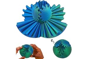 JKAHH Gear Ball 3D Printed Gear Ball Spin Ball or Cube Fidget Toy, 2024 Gear Sphere, 3D Printed Gear Ball Spin Ball Gear Fidget Toy, The Steampunk Whirling Wonder Fidget,Relaxing Fidget Toy (Green)