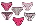 Calvin Klein Girls Graphic 6PK Bikini Panty (X-Large / 16-18, Assorted Print/Solid)