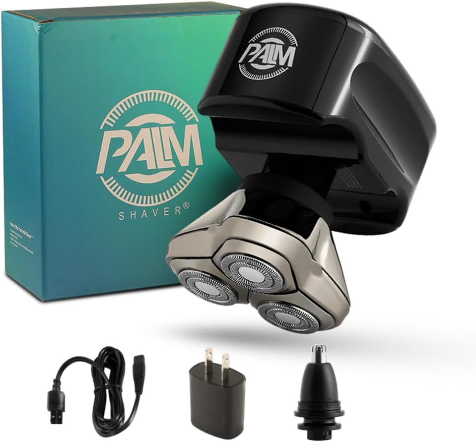 Skull Shaver Palm 3 Head & Face Shaver Ergonomic Waterproof Cordless 2024