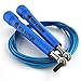 WOD Nation Workout Equipment Adjustable Speed Jump Rope - Blue, Classic Speed Rope - Home Gym & Cardio Equipment - Adjustable Length for Boxing, MMA & Fitness - For Men, Women & Kids
