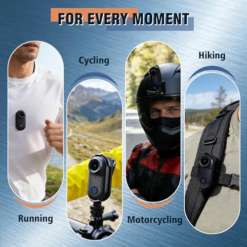Yehtreh 2.7K Mini Body Camera, 10M Waterproof, Black | 32GB Memory Card 130° Wide Angle Body Cam, Comes with 10M Waterproof Case, for Underwater Sports, Cycling and Daily Vlogging