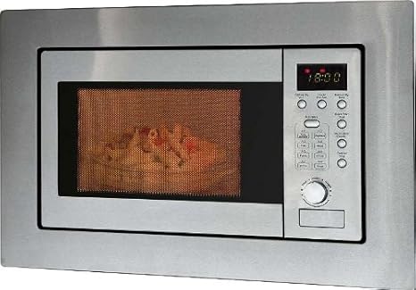 Microondas con parrilla integrado con marco y frontal de acero ...