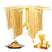 GOZIHA Pasta Drying Rack Noodle Stand with 10 Bar Handles Collapsible | Household Noodle Dryer Rack Hanging for Home Use | Spaghetti Drying Rack Noodle Stand | Easy Storage and Quick Set-Up (Yellow)