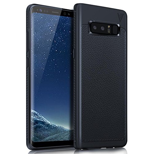 For Galaxy Note Case,Elaco Ultra [Slim Thin] Scratch Resistant TPU  Leather Soft Skin Protective Case Cover for Samsung Galaxy Note (BU,  NOTE8)