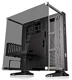 Thermaltake Core P3 ATX Tempered Glass Gaming Computer Case Chassis, Open Frame Panoramic Viewing, Glass Wall-Mount, Riser Cable Included, Black Edition, CA-1G4-00M1WN-06