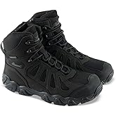 Thorogood Crosstrex 6” Waterproof Side-Zip Tactical Hiking Boots for Men - Lightweight Premium Leather and Breathable Nylon with BBP Membrane and Traction Outsole