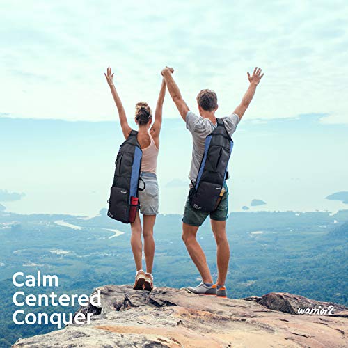 Warrior2-Yoga-Mat-Bag-Carrier-Yoga-Backpack-Fits-12-Inch-Thick-Mat-Large-Pockets-Water-Bottle-Holders-Full-Zip-Yoga-Mat-Carry-Bag-for-Women-Men-Yoga-Gym-Pilates