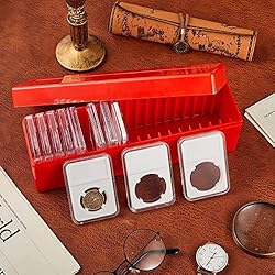 Ettonsun Plastic Coin Storage Box Case for 20 Slab