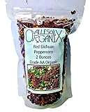 Organic Red Sichuan Peppercorns Whole - 2 Oz - Grade AAA Non-GMO