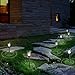Aglaia Solar Lights Outdoor, Solar Garden Lights, Solar Path Lights, Stainless Steel Waterproof LED Outdoor Lights, Security Landscape Lighting, Pathway, Driveway, Patio, Yard Decoration (6 Pack)