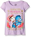 Disney Girls' Toddler Girls' Sheriff Callie-Cutest Cowboy Puff Sleeve T-Shirt, Lilac, 3T