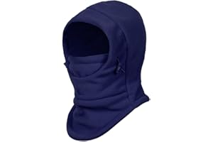 Balaclava Hood Ski Face Mask Neck Warmer W Fleece Hat for Boys and Girls