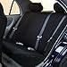 FH Group Rugged Oxford Waterproof Full Set Car Seat Covers - Fit Most Car, Truck, SUV, or Van (Black) FB113114
