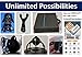 #1 BEST Filament ABS Black 1.75 mm +/-0.02mm Top Accuracy, 3D Printer Spool Extruder Holder Stand, XYZ Printing, 1 kg Clear Print Flexible Platform, Plastic Smooth 2.2lb Refill Cartridge,Infographics