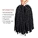 Spring Twist Hair 8 Inch Spring Twist Crochet Hair 6 Packs Spring Twist Braiding Hair For Butterfly Locs Soft Locs Low Temperature Synthetic Fiber Fluffy Hair Extensions (8 Inch,1#)