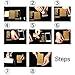 Dreams Mall(TM)Samsung Galaxy S6edge Plus,Hot Fashion Bling Glitter Crystal Diamond Whole Body Protector Film Sticker,Champagne Gold