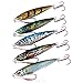 Bassdash Gungnir Shadow Jig Lures with VMC Hooks 20/30/40/60 Grams, for Saltwater Freshwater Fishing, Pack of 5