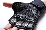 Improved New Weight Lifting Gloves with Special Inserts for a Stronger Grip | Integrated Wrist Wraps | Full Palm Protection | Great for Pull-Ups, Cross-Training, Fitness & Powerlifting | Men & Women