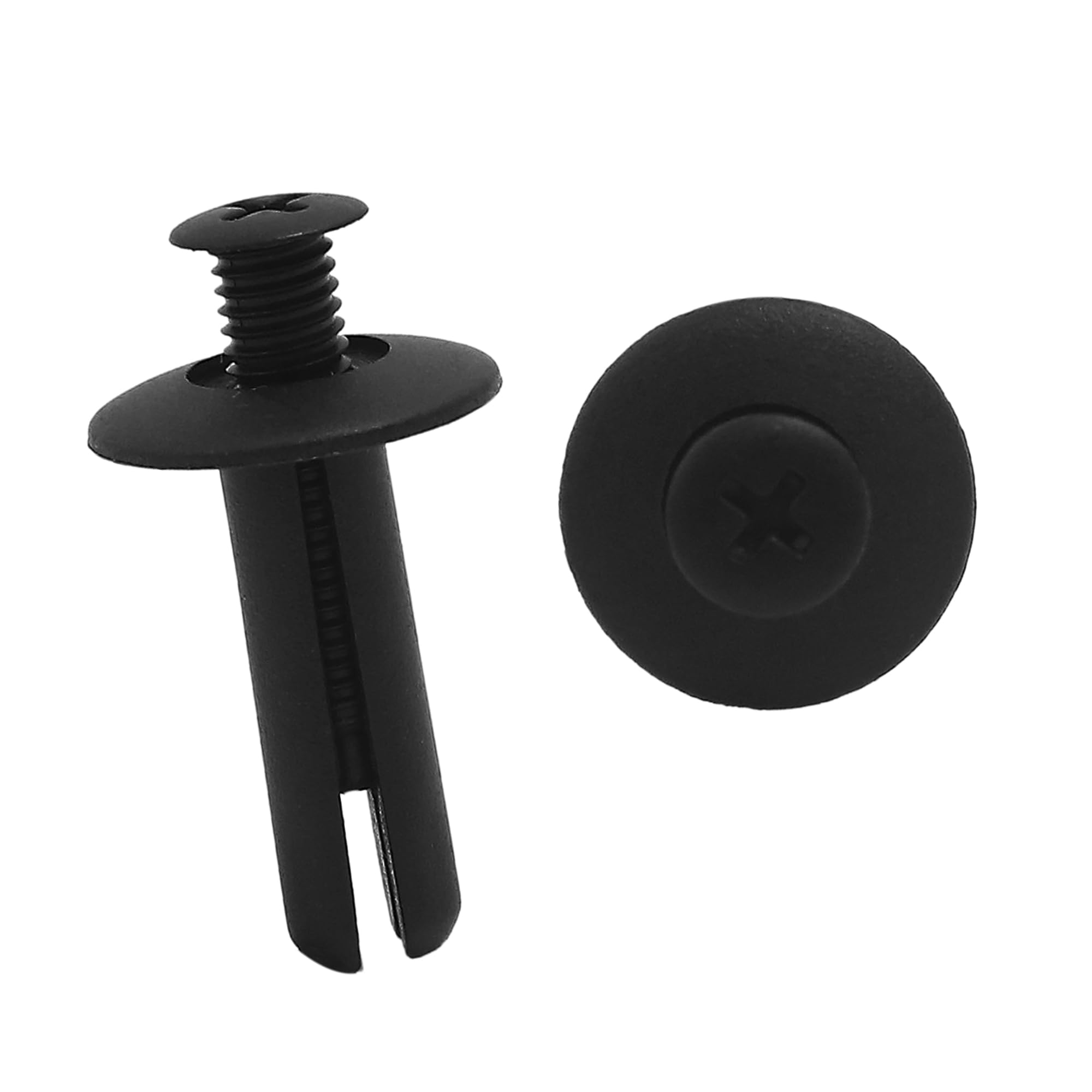 A ABSOPRO Universal Rivets Trim Panel Push Type Fastener Clips 8mm(Set of 50)