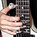 Artempo Guitar Set Accessories Finger & Thumb Pick Set ,Guitar Pick- 4 Stainless Steel Finger Picks& 2 White Plastic Thumb Picks and a Flat-pick 46mm