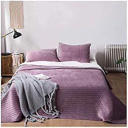 KASENTEX Plush Poly Velvet Lavish Design Quilt Set