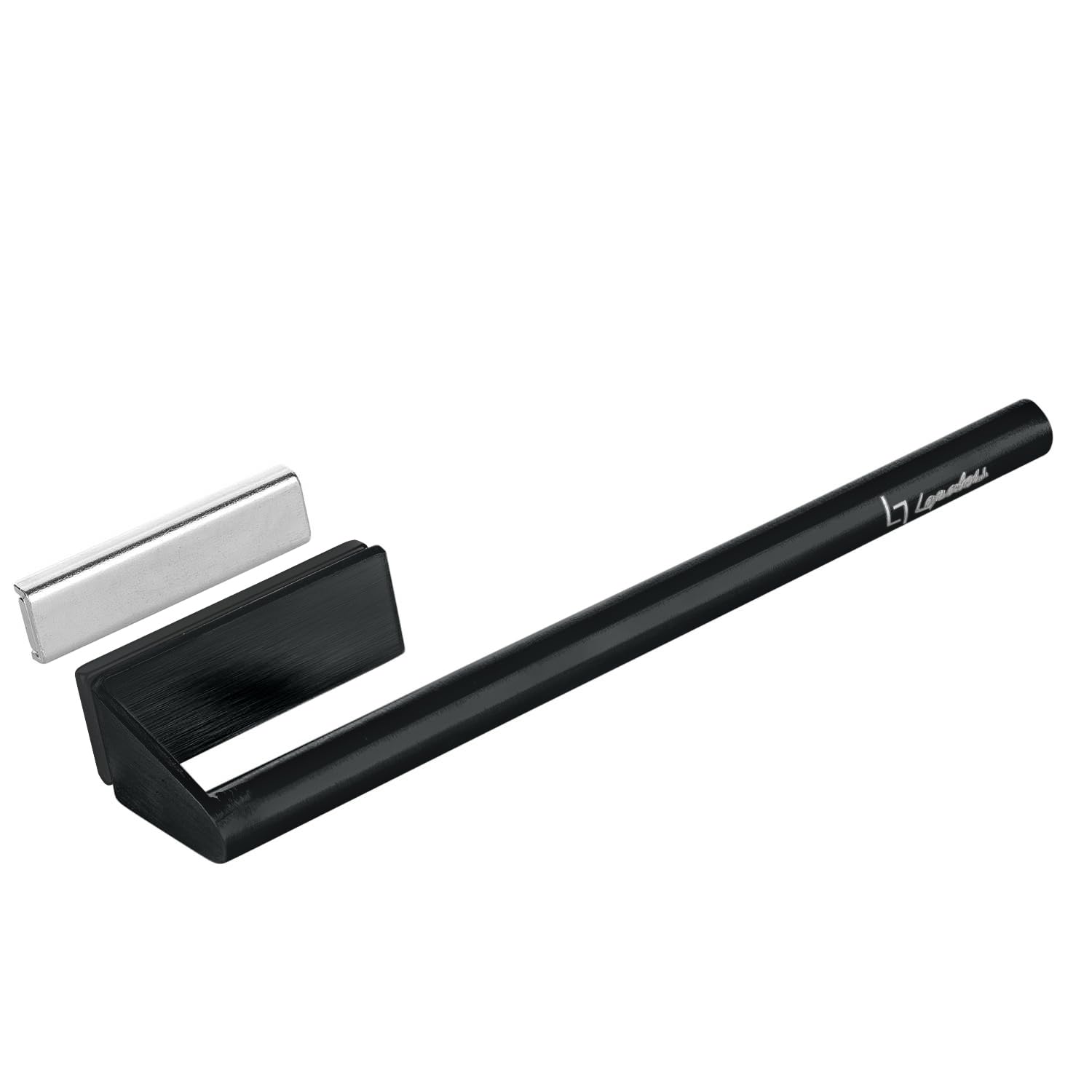 Lopoleis® Tea Towel Holder, Kitchen Storage & Organisation, Kitchen Organiser, Hand Towel holder, Sink Caddy, Kitchen Towel Holder, Kitchen Accessories, Sink Tidy, Stainless Steel (Black, Magnetic)