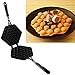 GOTOTOP Double Sided Eggettes Aluminum Alloy Non-Stick Pan Bubble Egg Waffle Maker for Home Party Coffee Tea