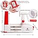 Dimrom, Spiral Vegetable Cutter, Pasta Noodle Maker - Healthy Veggie Food Spiraler, Safe, Easy and Convenient To Use, Kitchen Spiralizer Machine - Complete 7 Blades Food Slicer with Extra Blade Caddy