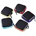 Miniko(TM) [5-Pack] Carrying Travel Cases Bag Organizer Pouch with Zipper for Earphone iPod MP3 Bluetooth Headset Headphone Earbud Charging Cable, Square Shape