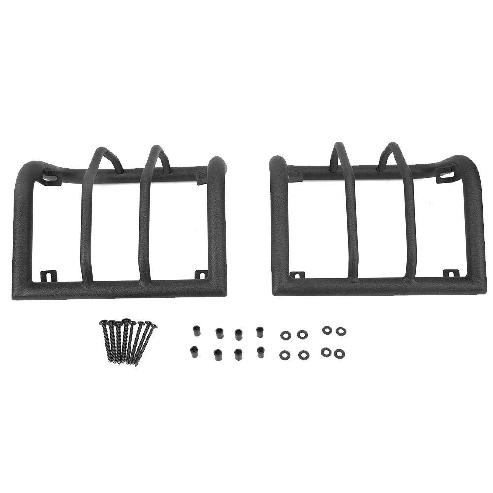 Tail Light Cover Guard 1 Pair of Black Steel Tail Light Guards Covers Protector Replacement for JK & Unlimited 2 doors and 4 doors 2007-2017