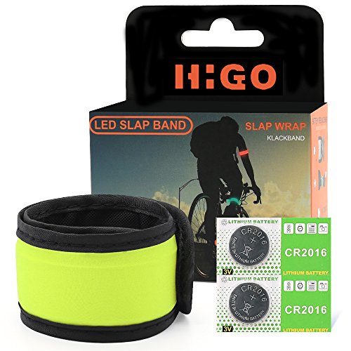 image for Higo LED Armband, Light Up Sports Safety LED Slap Bracelets, Party Fav