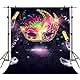 Masquerade Violet Backdrops Gold and Silver Mask Photography Backgrounds Vinyl 5x7ft Dress-up Party Rave Party Backdrop Photo Booth Props PHMOJEN LFPH471