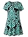Zattcas Womens Criss Cross V Neck Tunic Dress Pocket Loose Swing T Shirt Dress